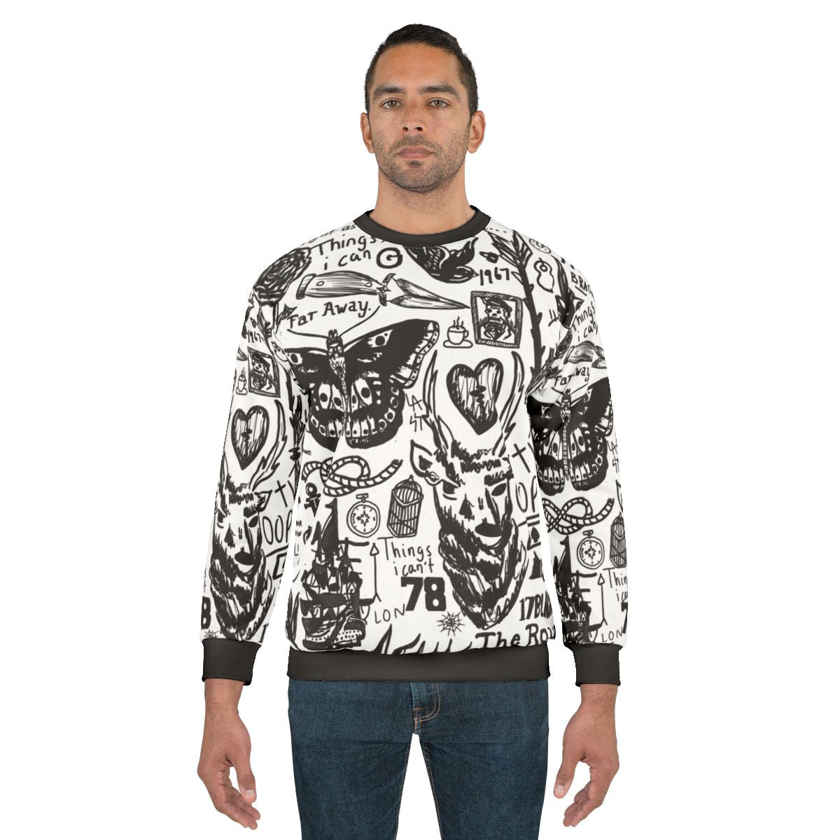 Tattoo Collage One Direction Sweatshirt