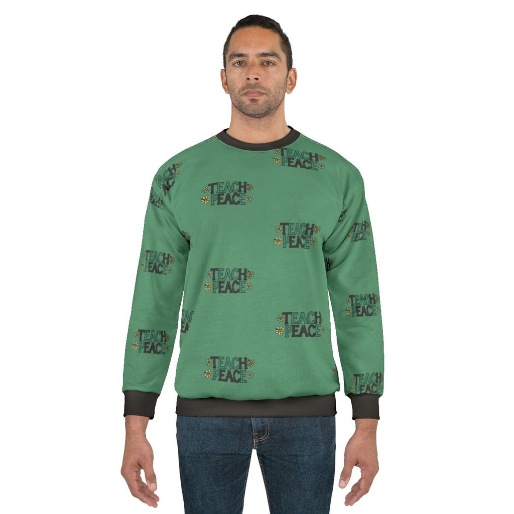 Teach Peace Sweatshirt - Vintage-Inspired Education Apparel