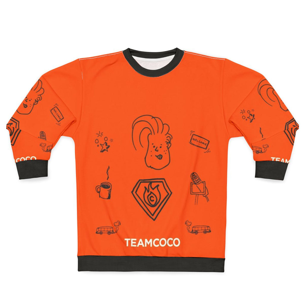 Team Coco Doodle World Graphic Sweatshirt featuring Conan O'Brien