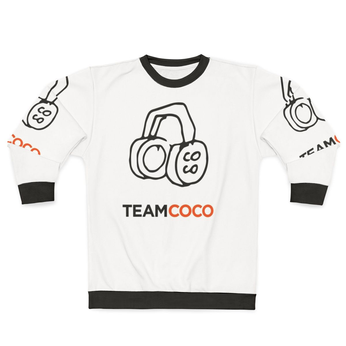 Conan O'Brien Team Coco Headphones Doodle Sweatshirt