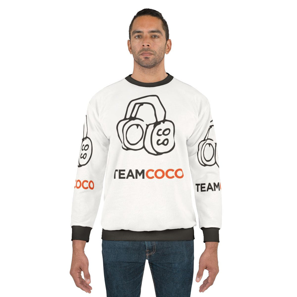 Conan O'Brien Team Coco Headphones Doodle Sweatshirt