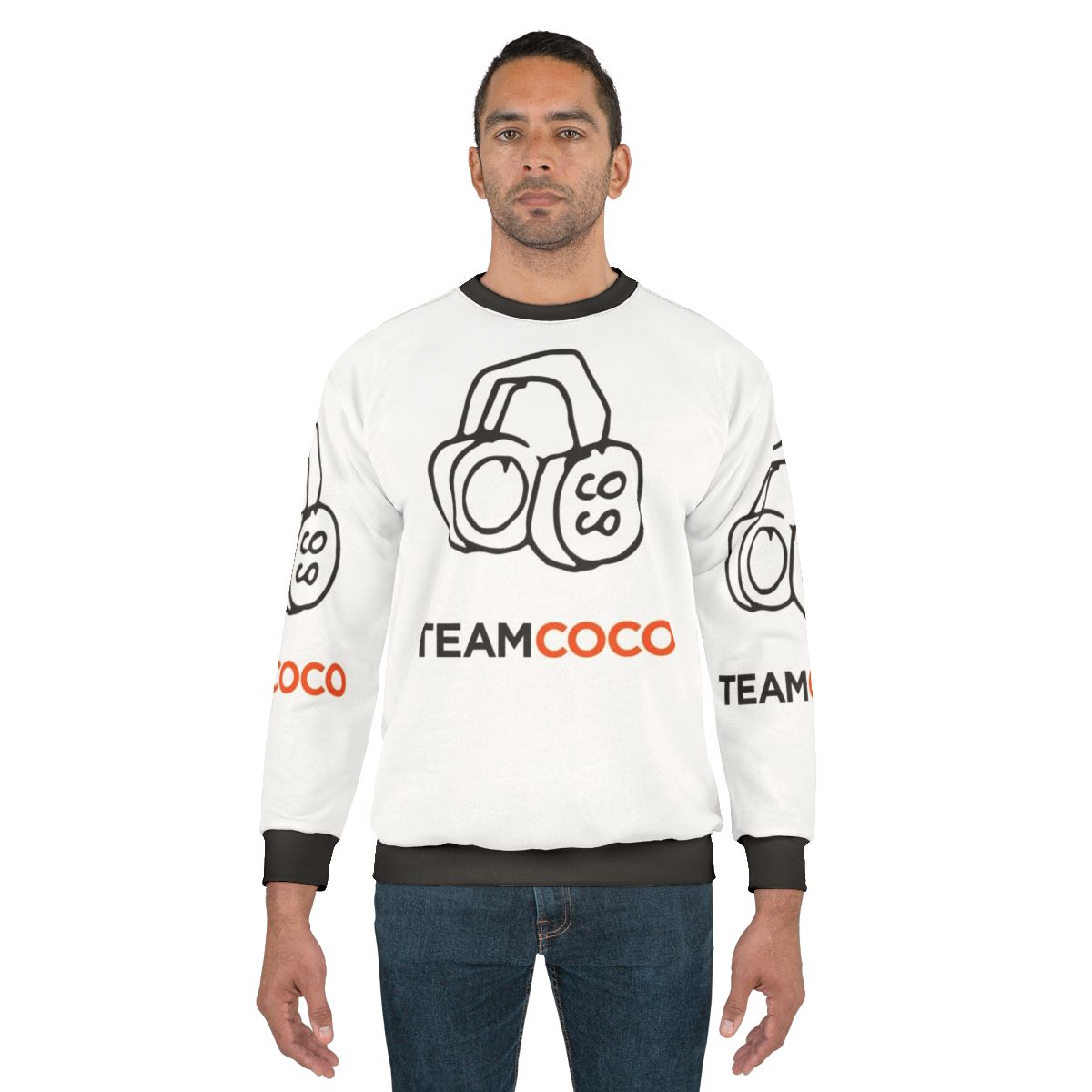 Conan O'Brien Team Coco Headphones Doodle Sweatshirt