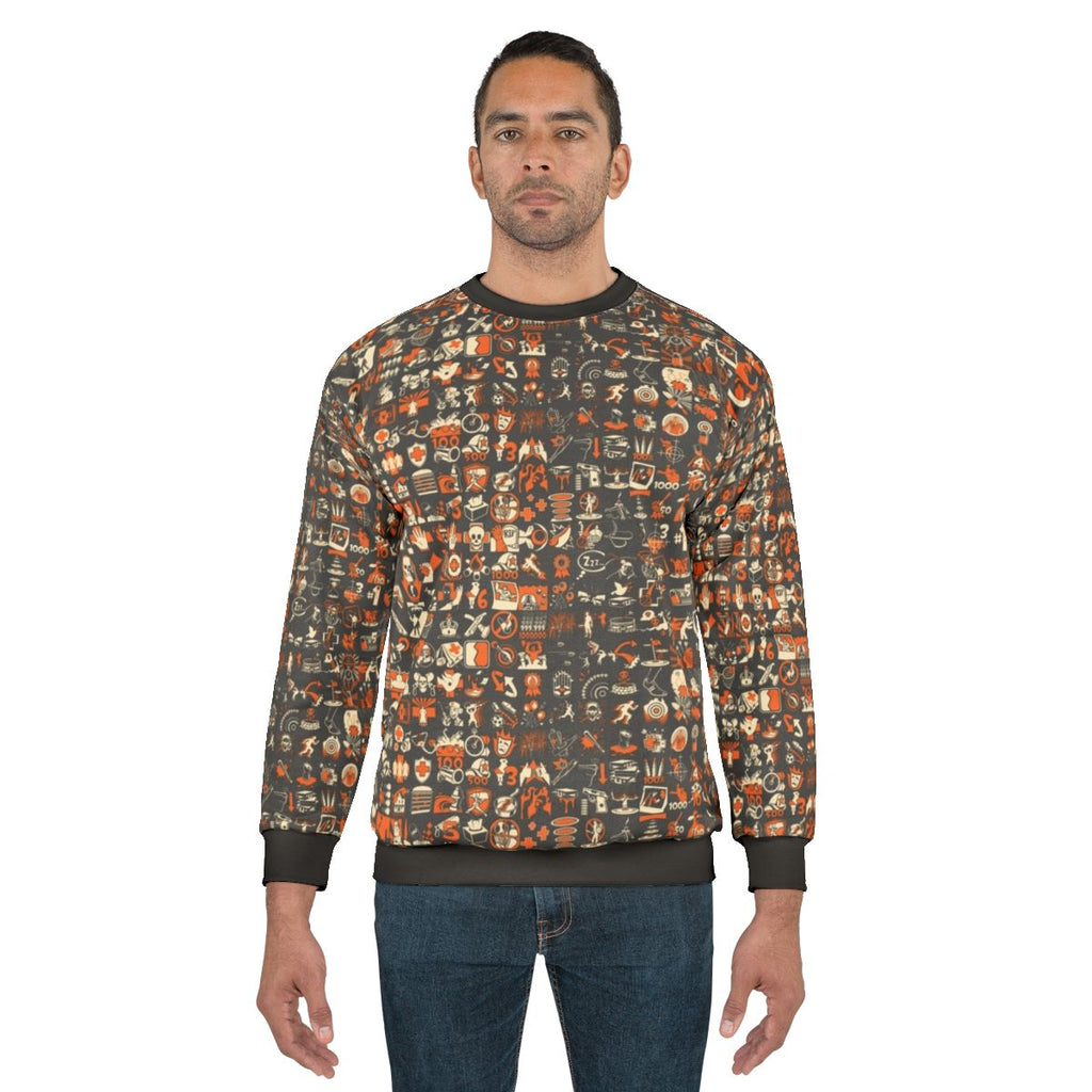 Team Fortress 2 Achievement Pattern Sweatshirt