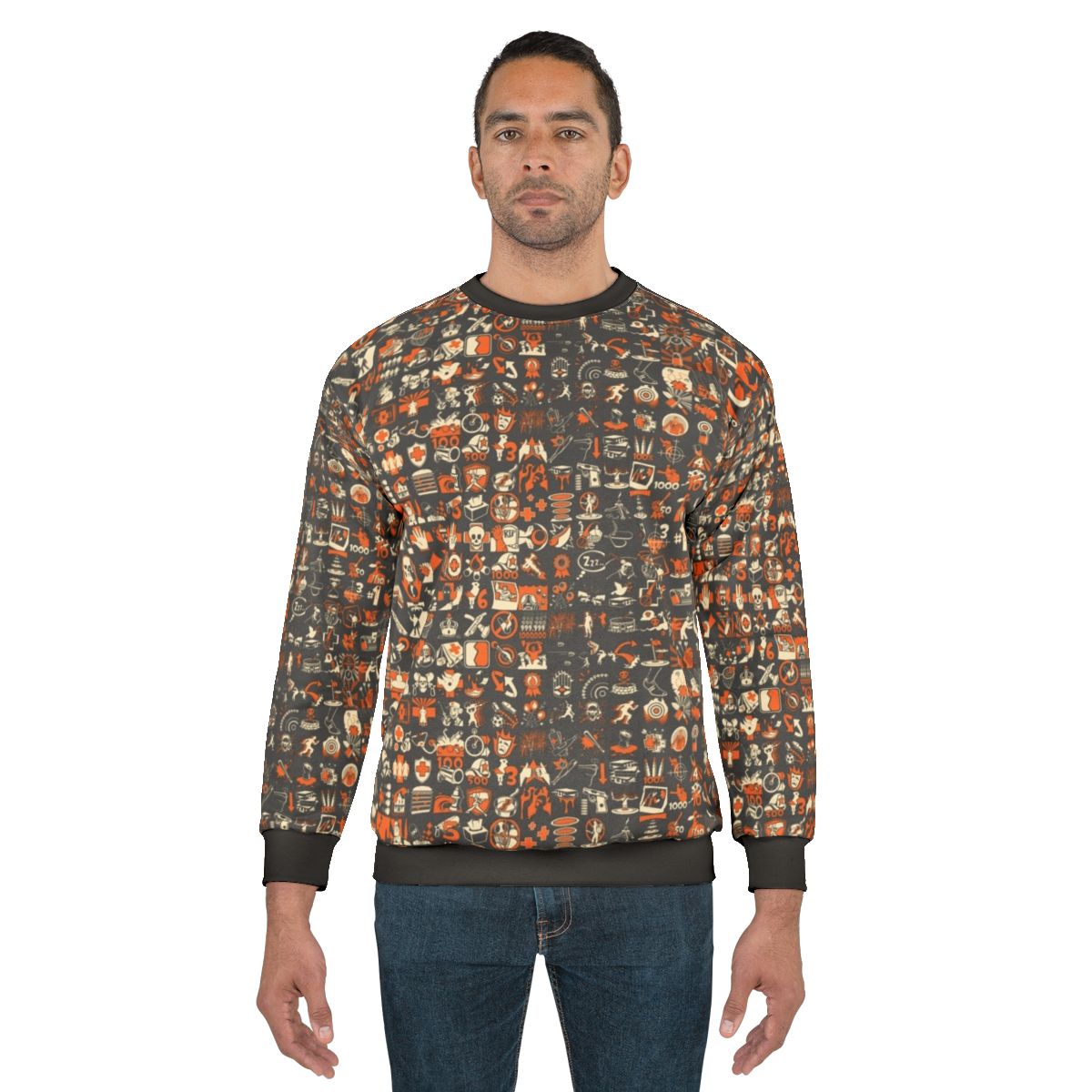 Team Fortress 2 Achievement Pattern Sweatshirt