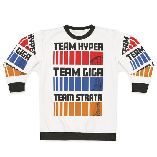 Hyper Giga Strata Roller Coaster Enthusiast Sweatshirt