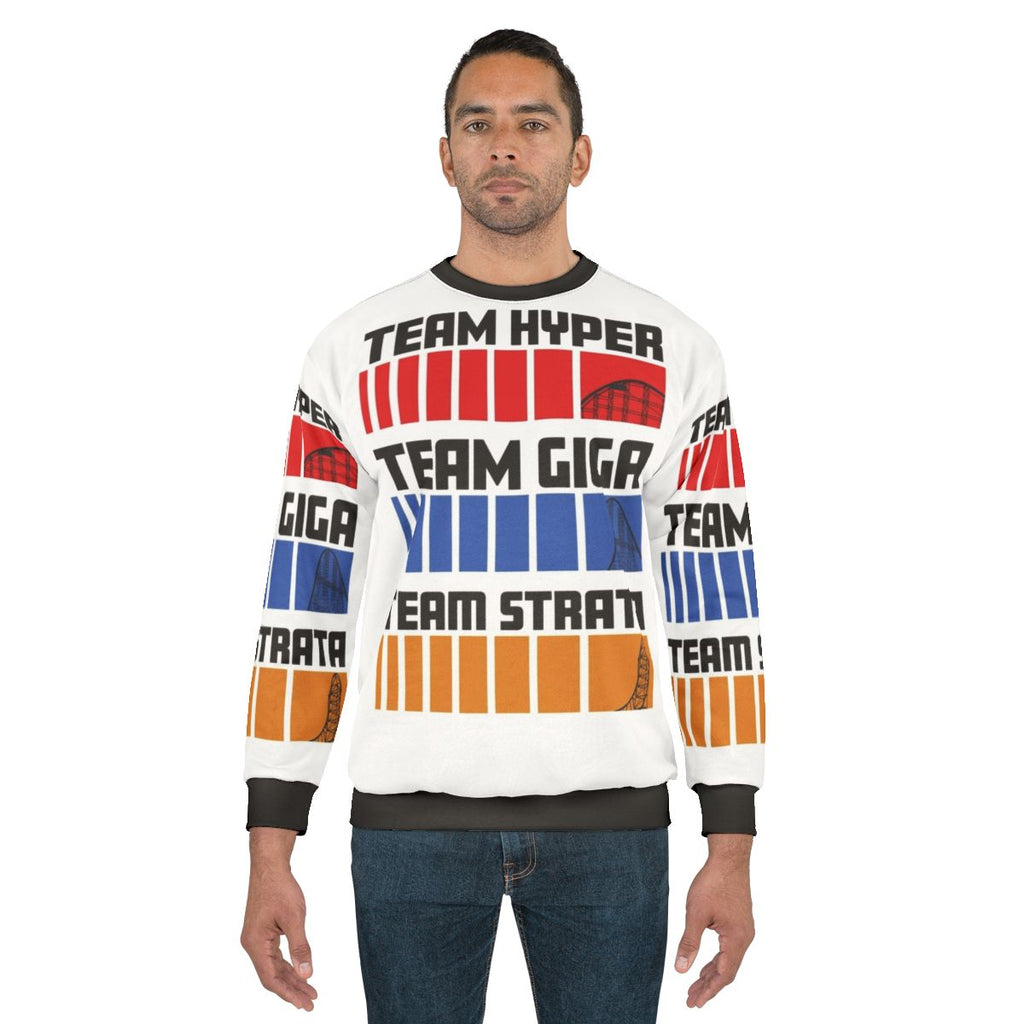 Hyper Giga Strata Roller Coaster Enthusiast Sweatshirt