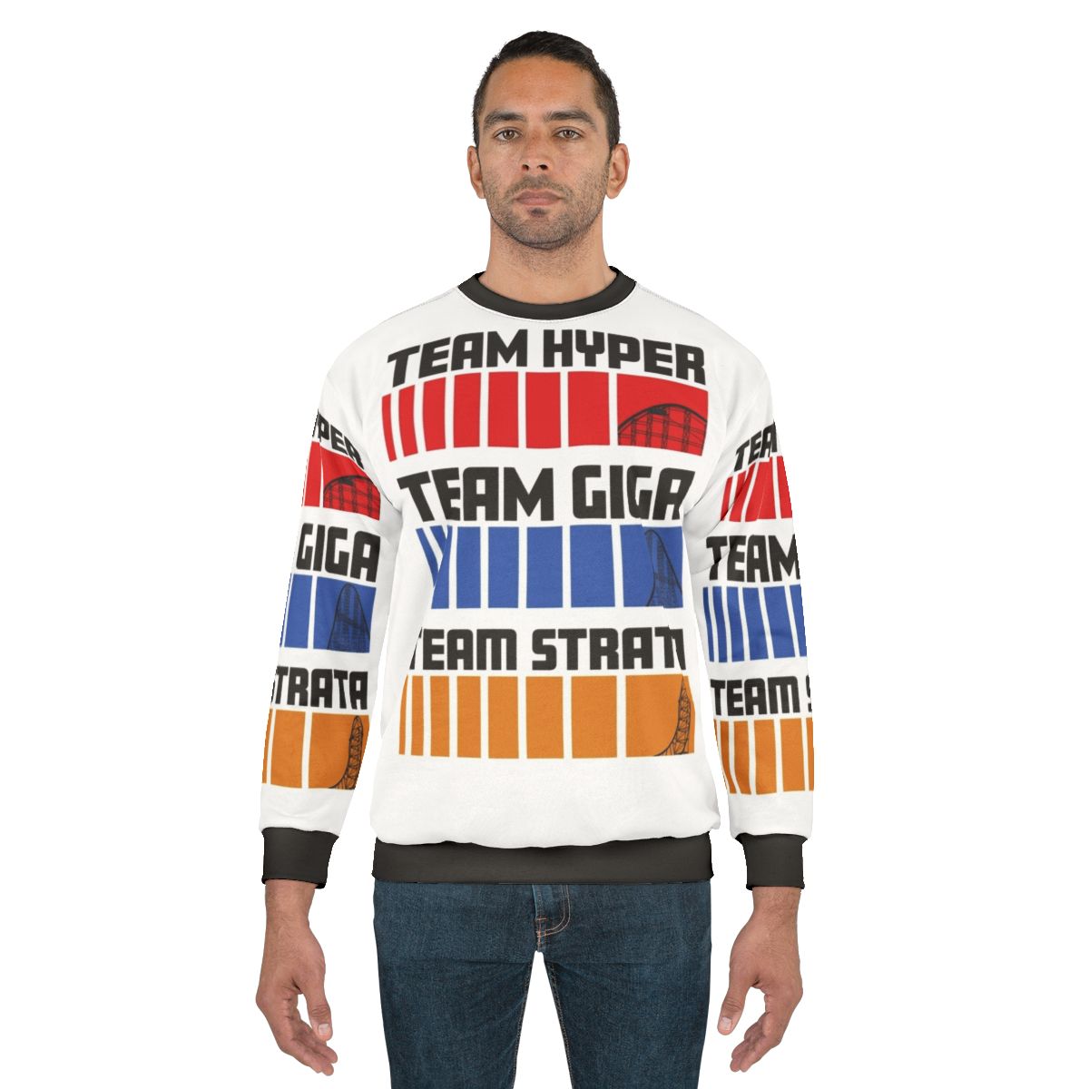 Hyper Giga Strata Roller Coaster Enthusiast Sweatshirt