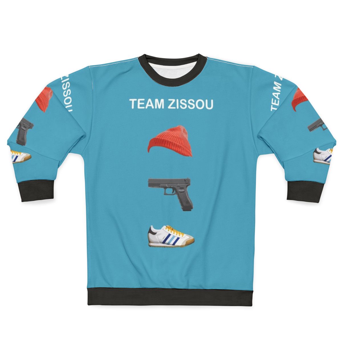 Team Zissou Sweatshirt featuring Wes Anderson's iconic character