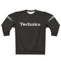 Vintage Technics Sweatshirt with Music Gear and Audio Equipment Graphics
