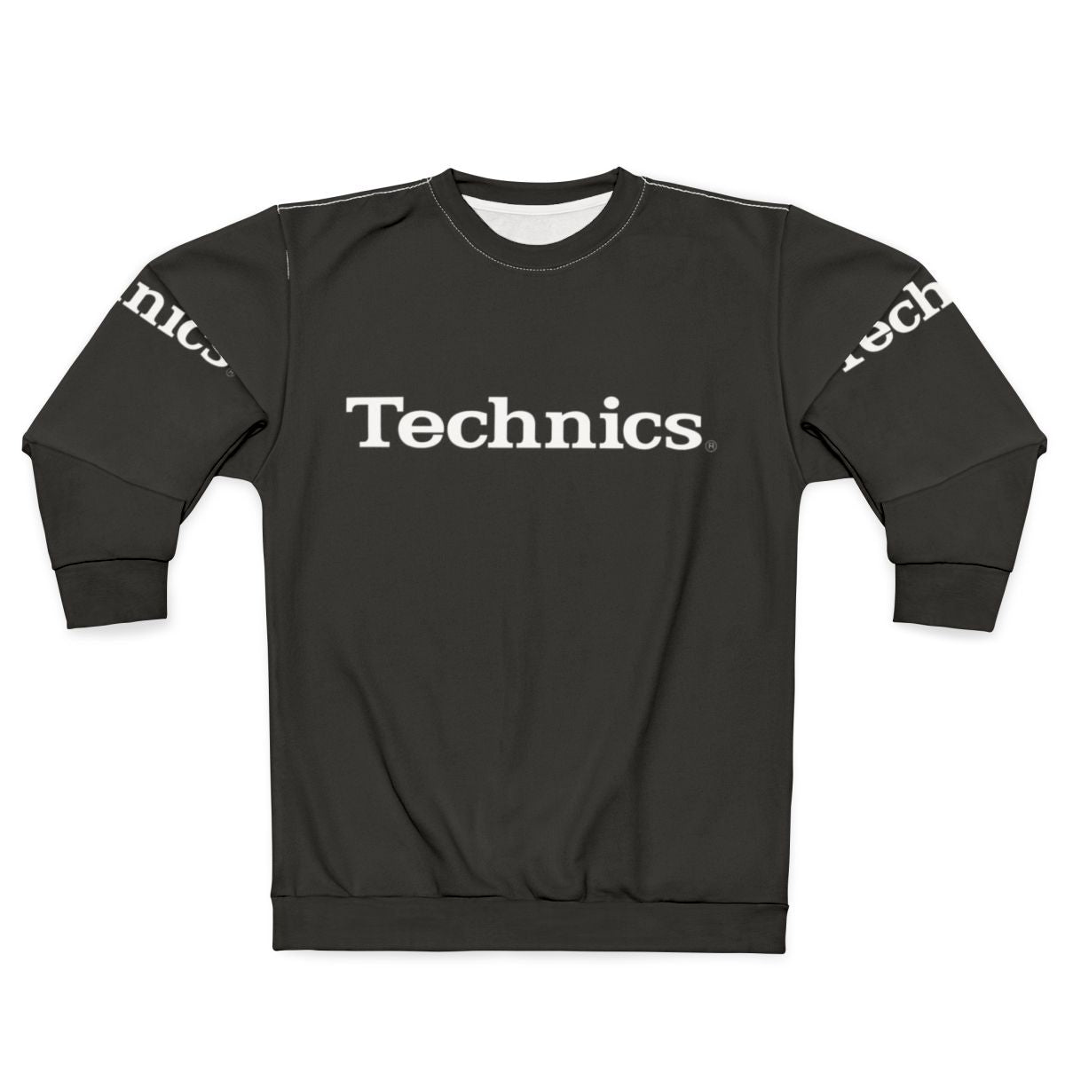 Vintage Technics Sweatshirt with Music Gear and Audio Equipment Graphics