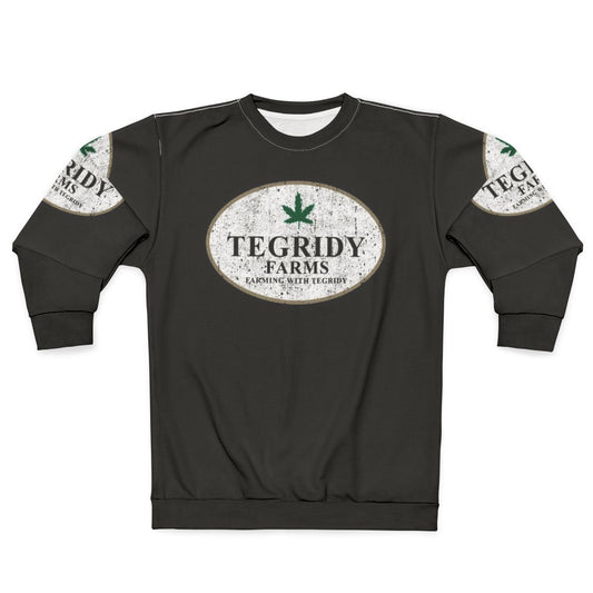 Tegridy Farms Farming With Tegridy Sweatshirt featuring South Park characters
