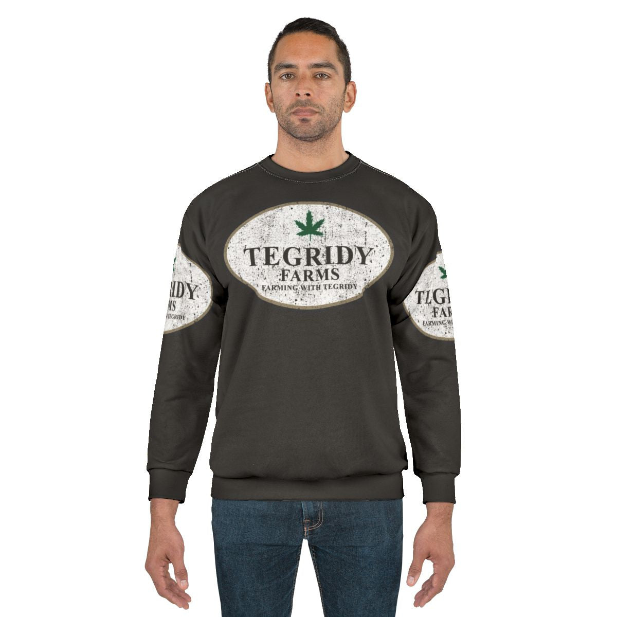 Tegridy Farms Farming With Tegridy Sweatshirt featuring South Park characters