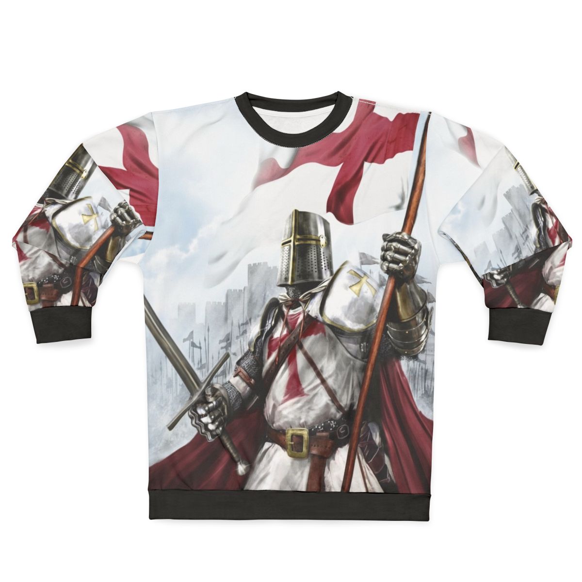 Templar Knight Medieval Crusader Sweatshirt