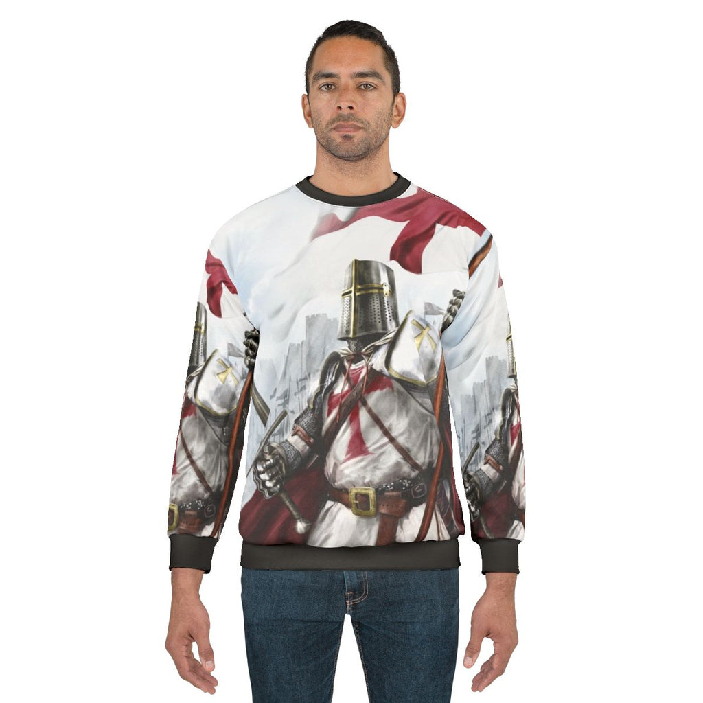 Templar Knight Medieval Crusader Sweatshirt