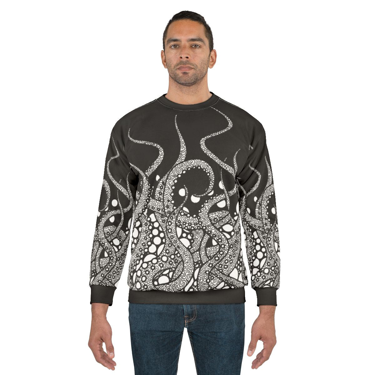 Tentacles sweatshirt with octopus line art design