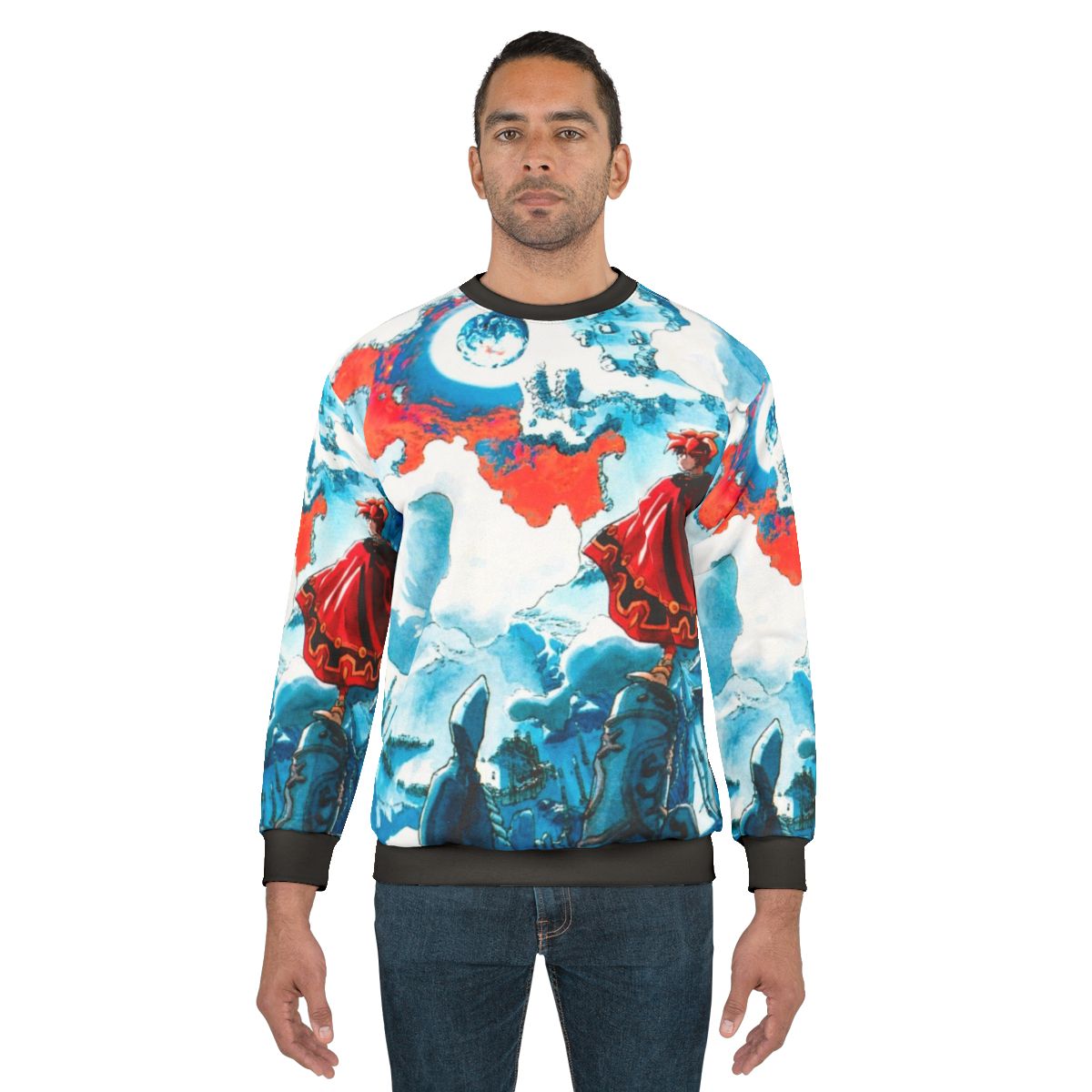 Terranigma SNES gaming sweatshirt with Ark of the Cosmos design