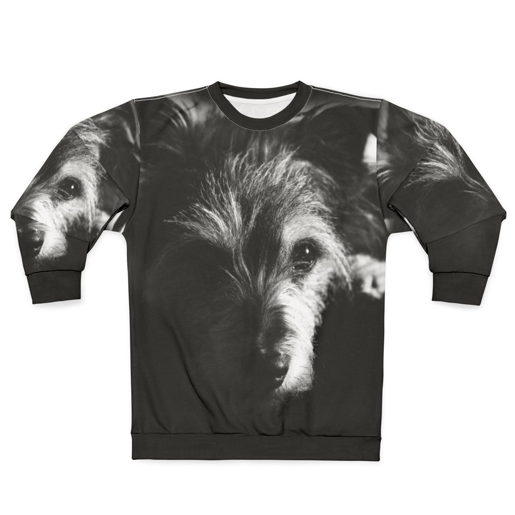 Black and White Terrier Dog Sweatshirt