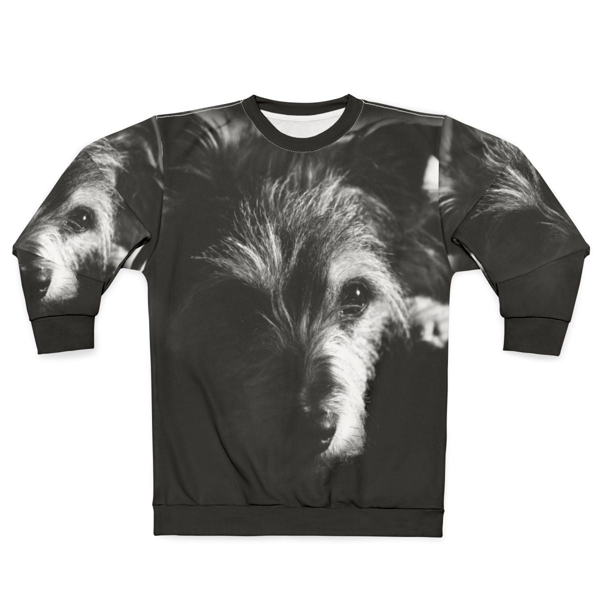 Black and White Terrier Dog Sweatshirt