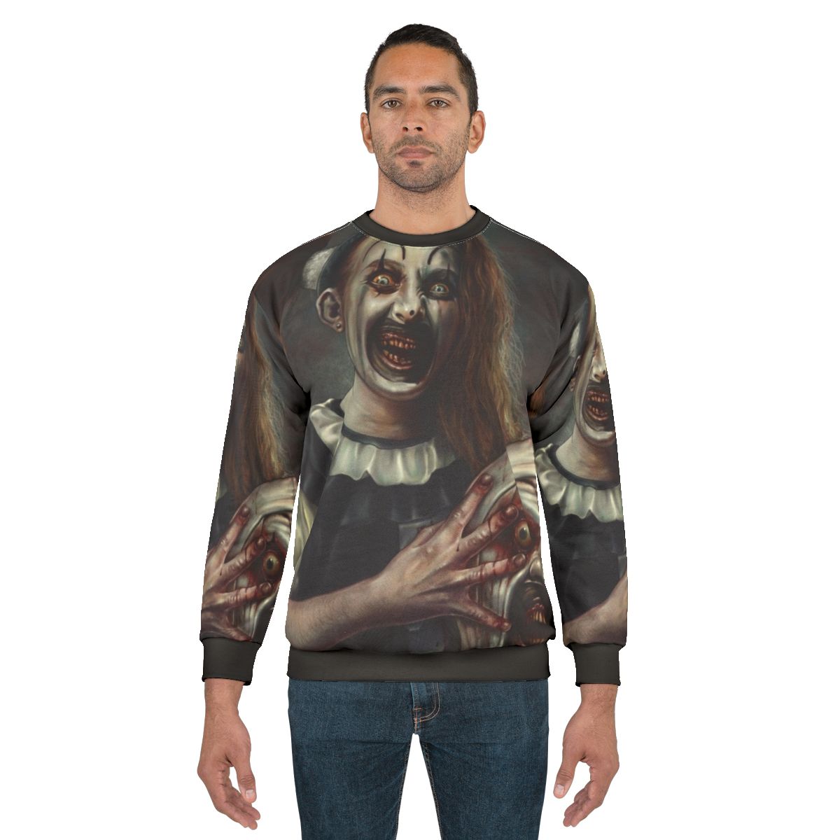 Terrifier 2 Art the Clown and The Pale Girl Horror Sweatshirt
