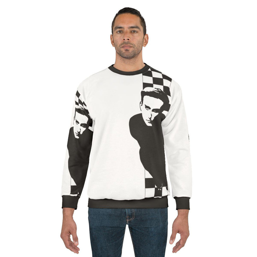 Comfortable Terry Hall Two-Tone Sweatshirt