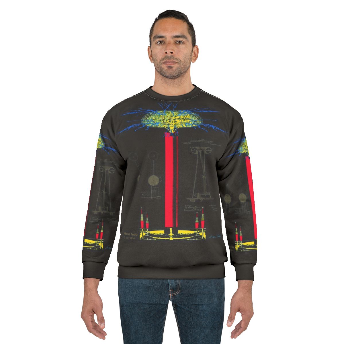 Nikola Tesla Inspired Tesla Coil Sweatshirt