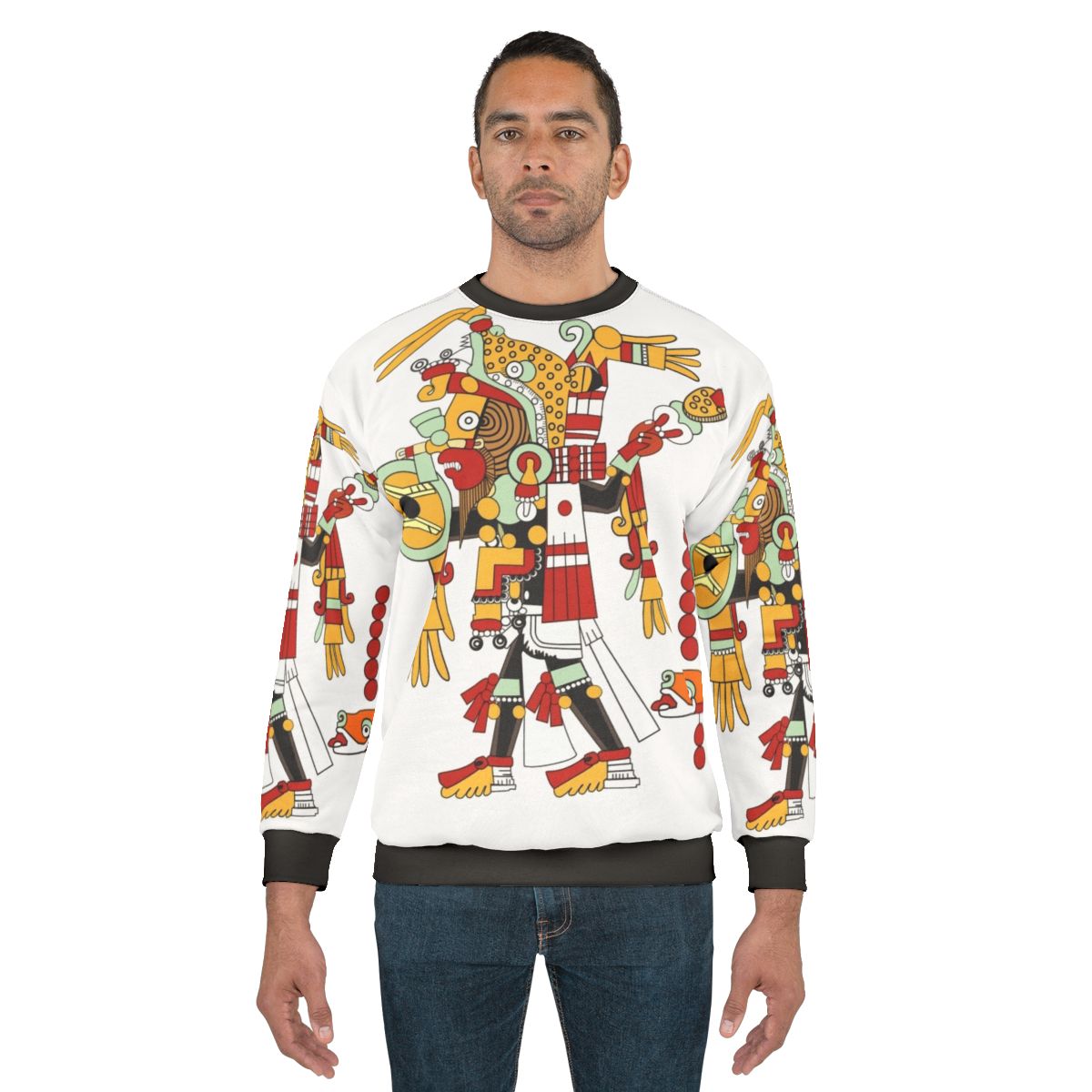 Tezcatlipoca Aztec deity jaguar god sweatshirt