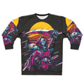 Thanatos Hades Retro 80s Sweatshirt with Greek Mythology Fan Art Design