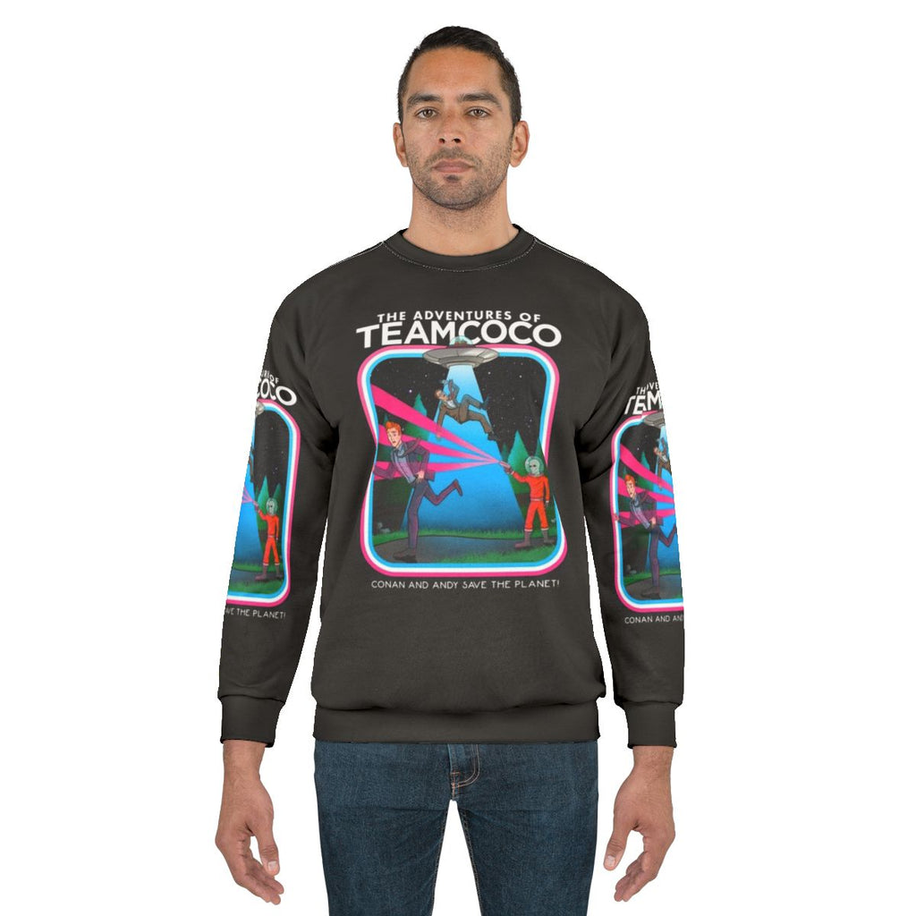 The Adventures of Team Coco Science Fiction Sweatshirt