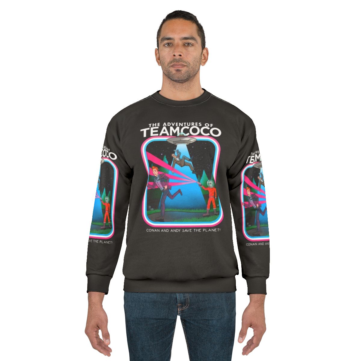 The Adventures of Team Coco Science Fiction Sweatshirt