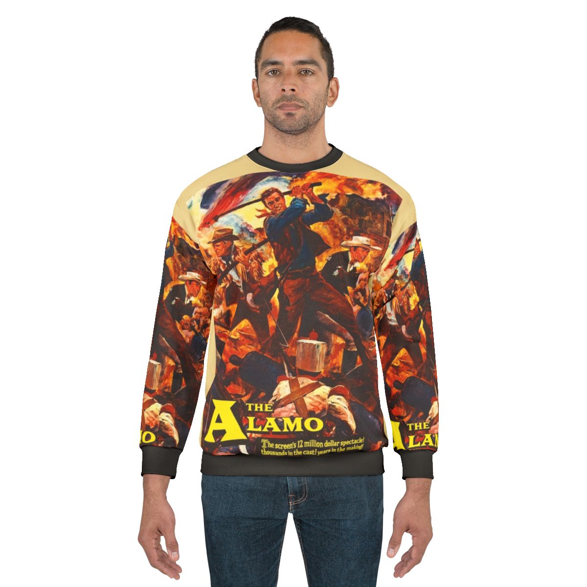 Vintage 'The Alamo' 1960 movie poster sweatshirt
