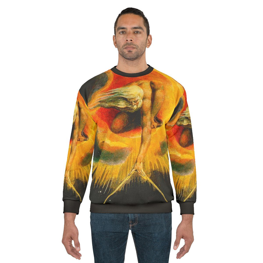 The Ancient of Days by William Blake Artwork on a Sweatshirt