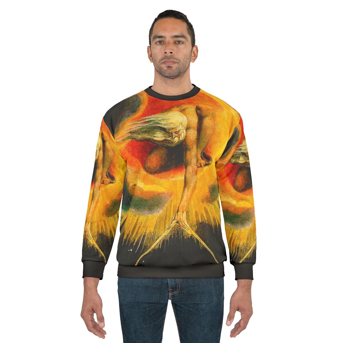 The Ancient of Days by William Blake Artwork on a Sweatshirt