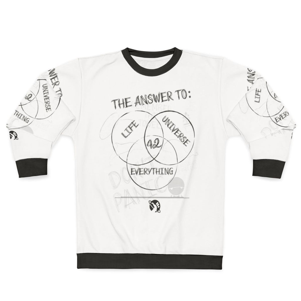 Hitchhiker's Guide to the Galaxy "The Answer is 2" sweatshirt