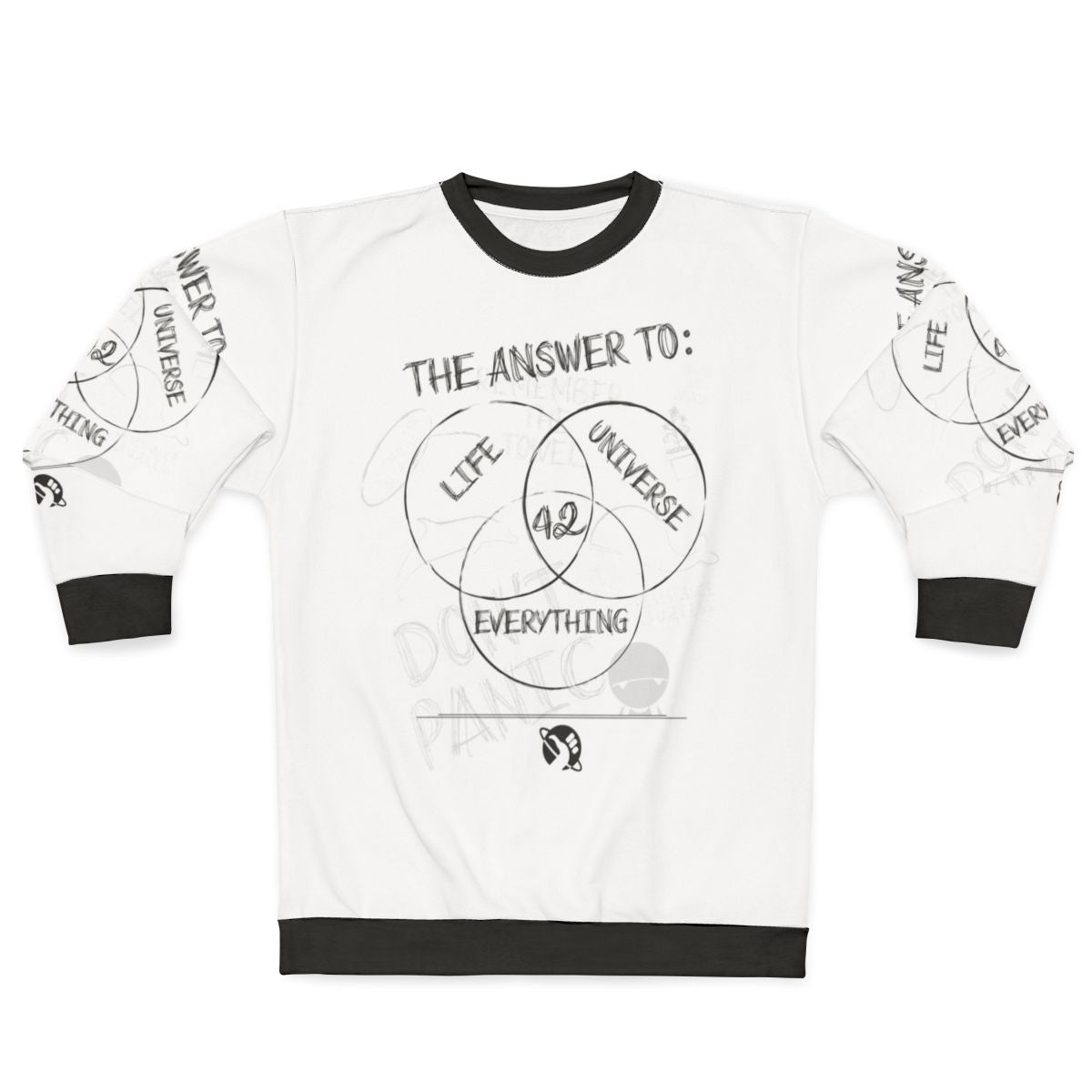 Hitchhiker's Guide to the Galaxy "The Answer is 2" sweatshirt
