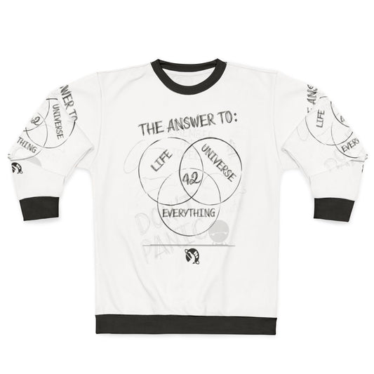 Hitchhiker's Guide to the Galaxy "The Answer is 2" sweatshirt