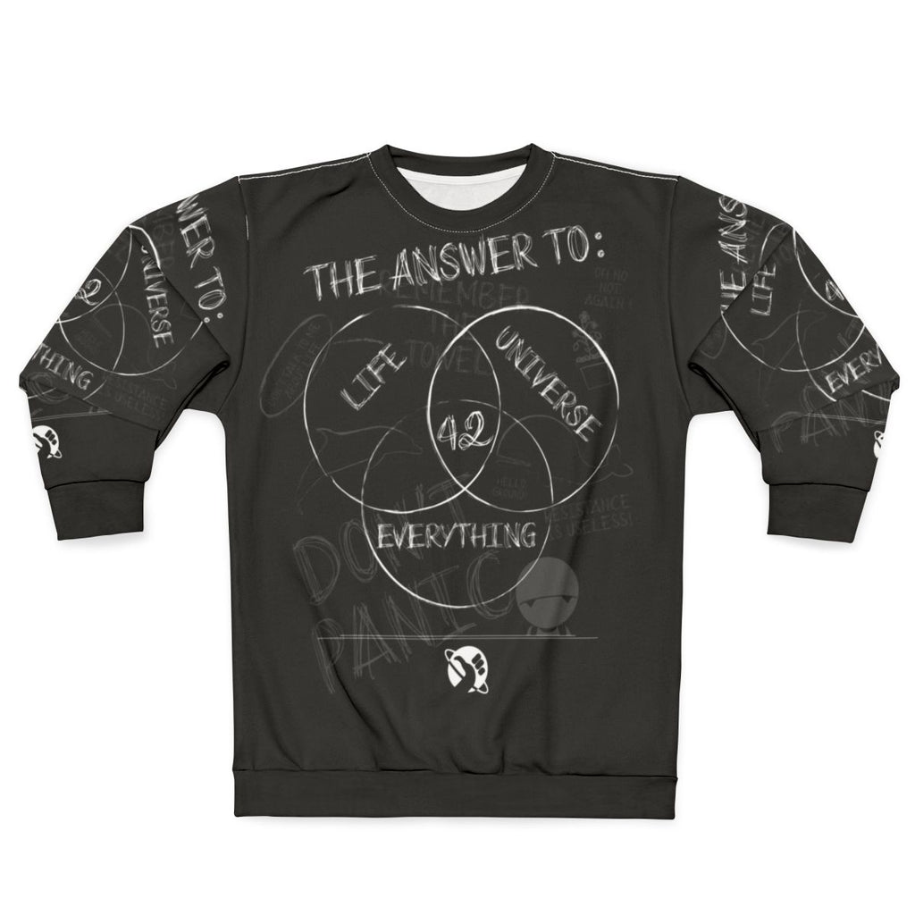 Ironic "The Answer Is" Hitchhikers Guide to the Galaxy Sweatshirt