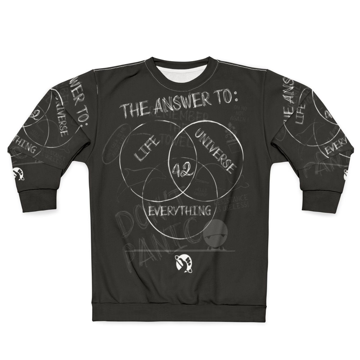 Ironic "The Answer Is" Hitchhikers Guide to the Galaxy Sweatshirt