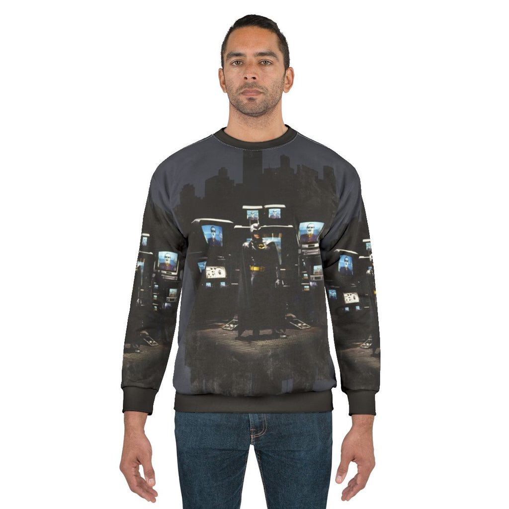 Heroic Bat City Sweatshirt with Superhero Graphic