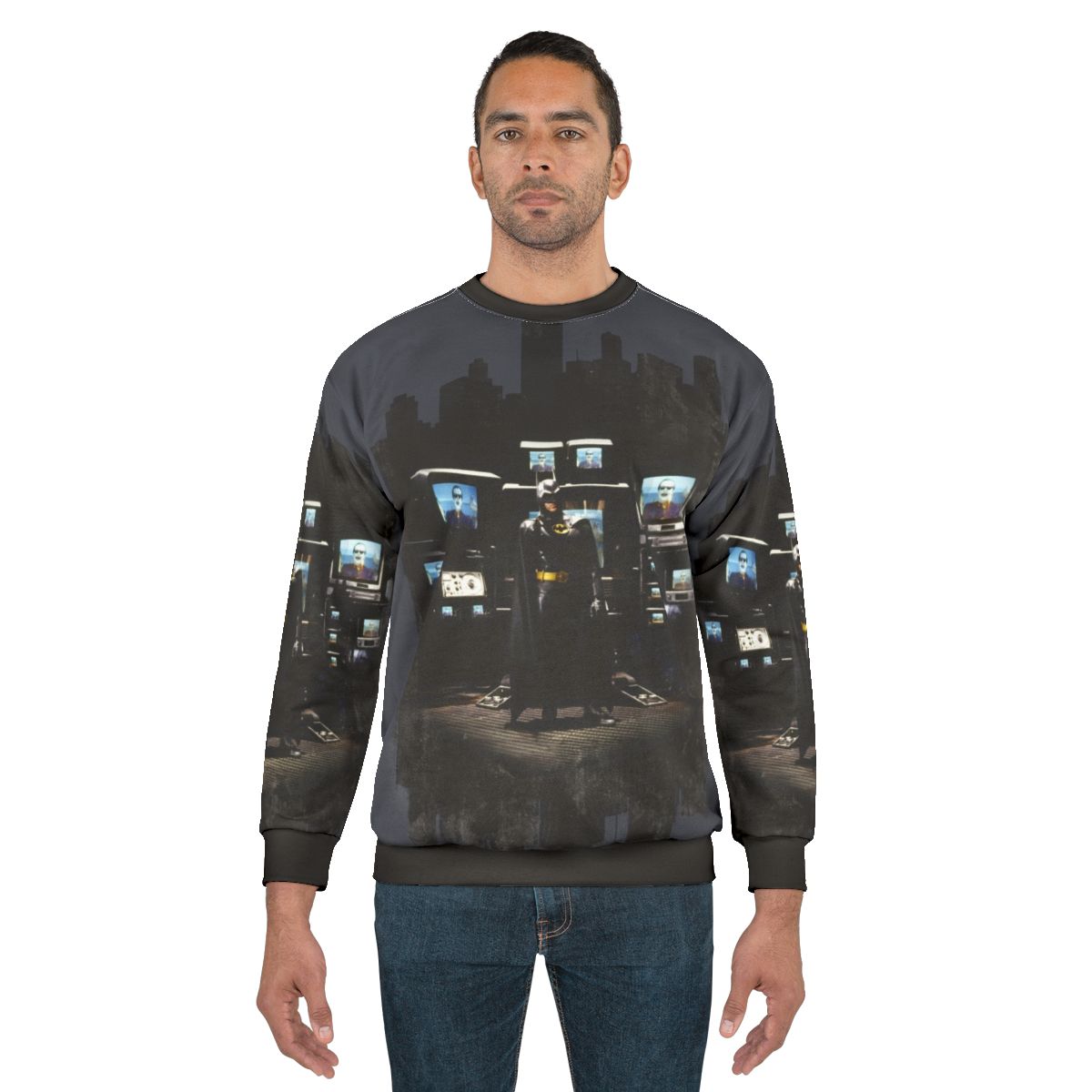 Heroic Bat City Sweatshirt with Superhero Graphic