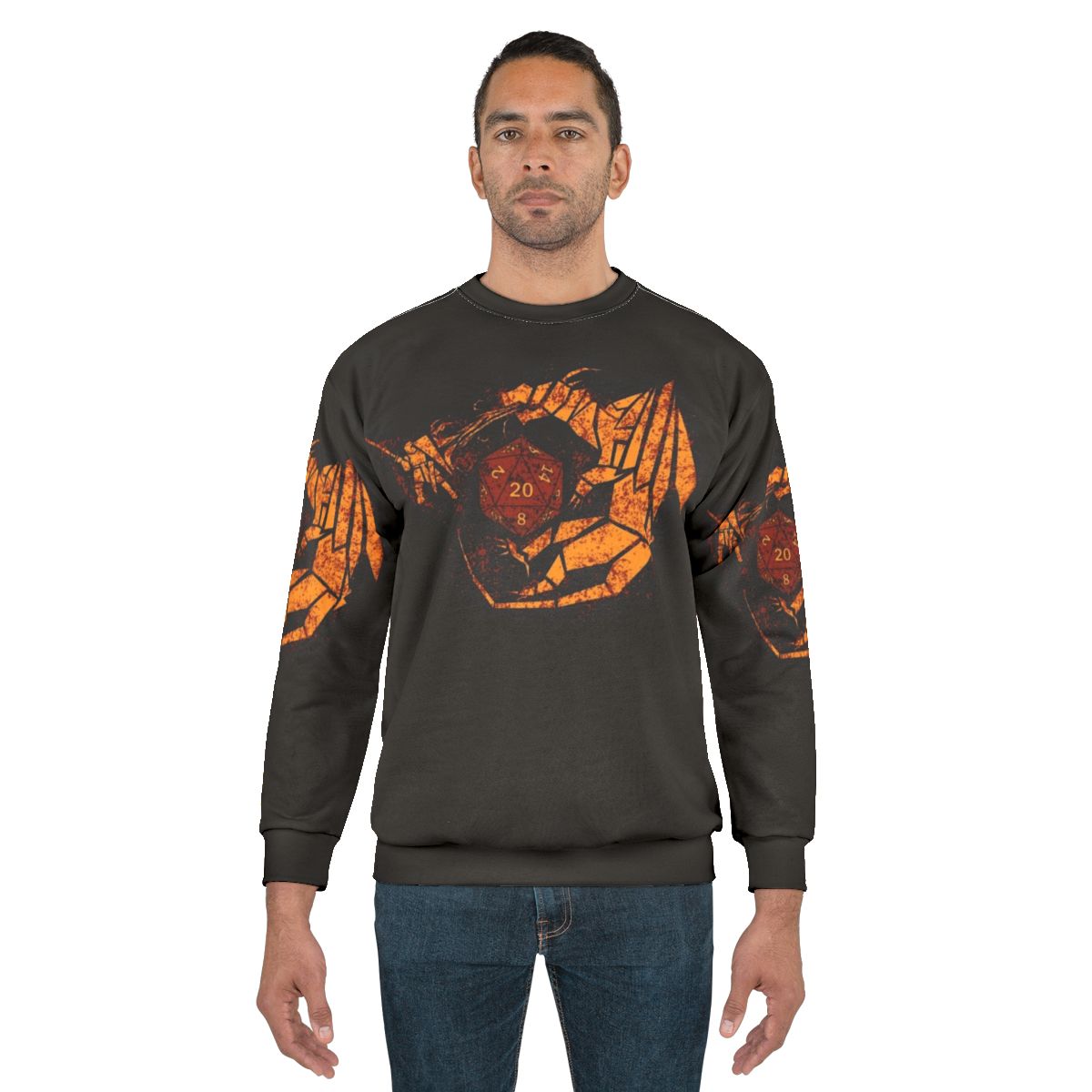 Battle fantasy sweatshirt for roleplaying gamers
