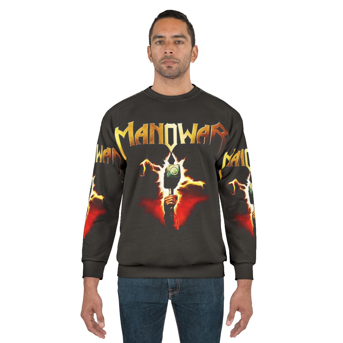 Manowar band sweatshirt for metal fans