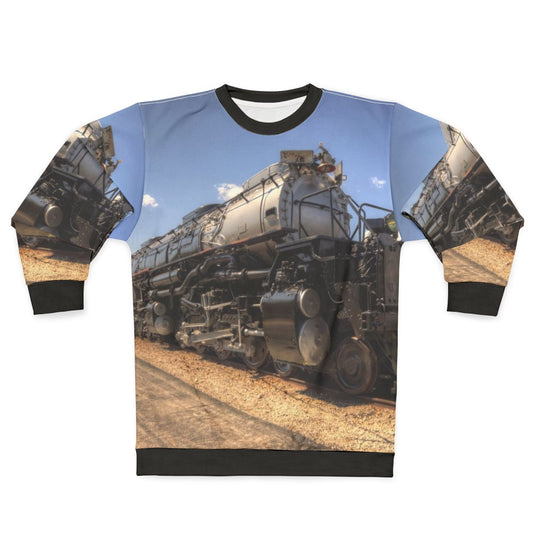 Vintage Big Boy Sweatshirt with Union Pacific Railroad Steam Locomotive