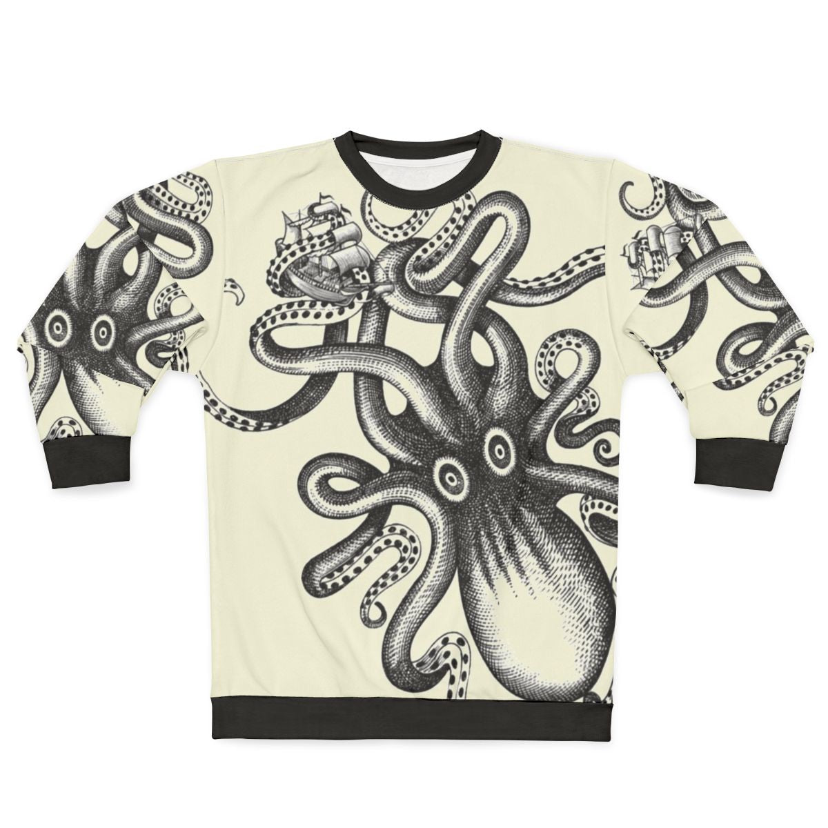 Kraken Squid Nautical Sweatshirt