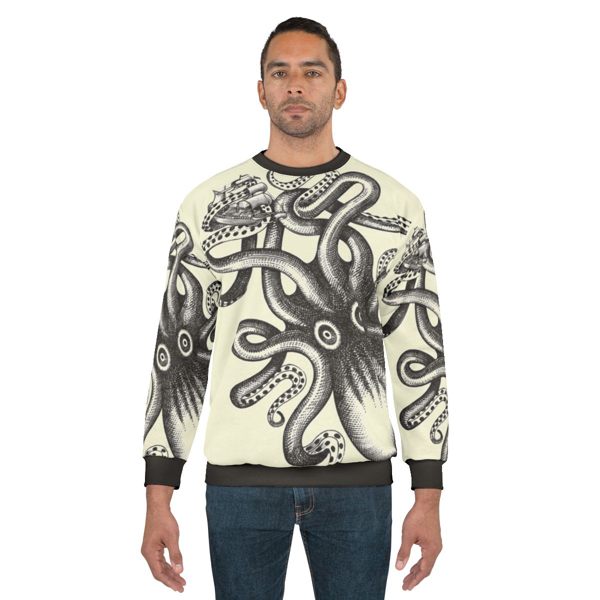 Kraken Squid Nautical Sweatshirt