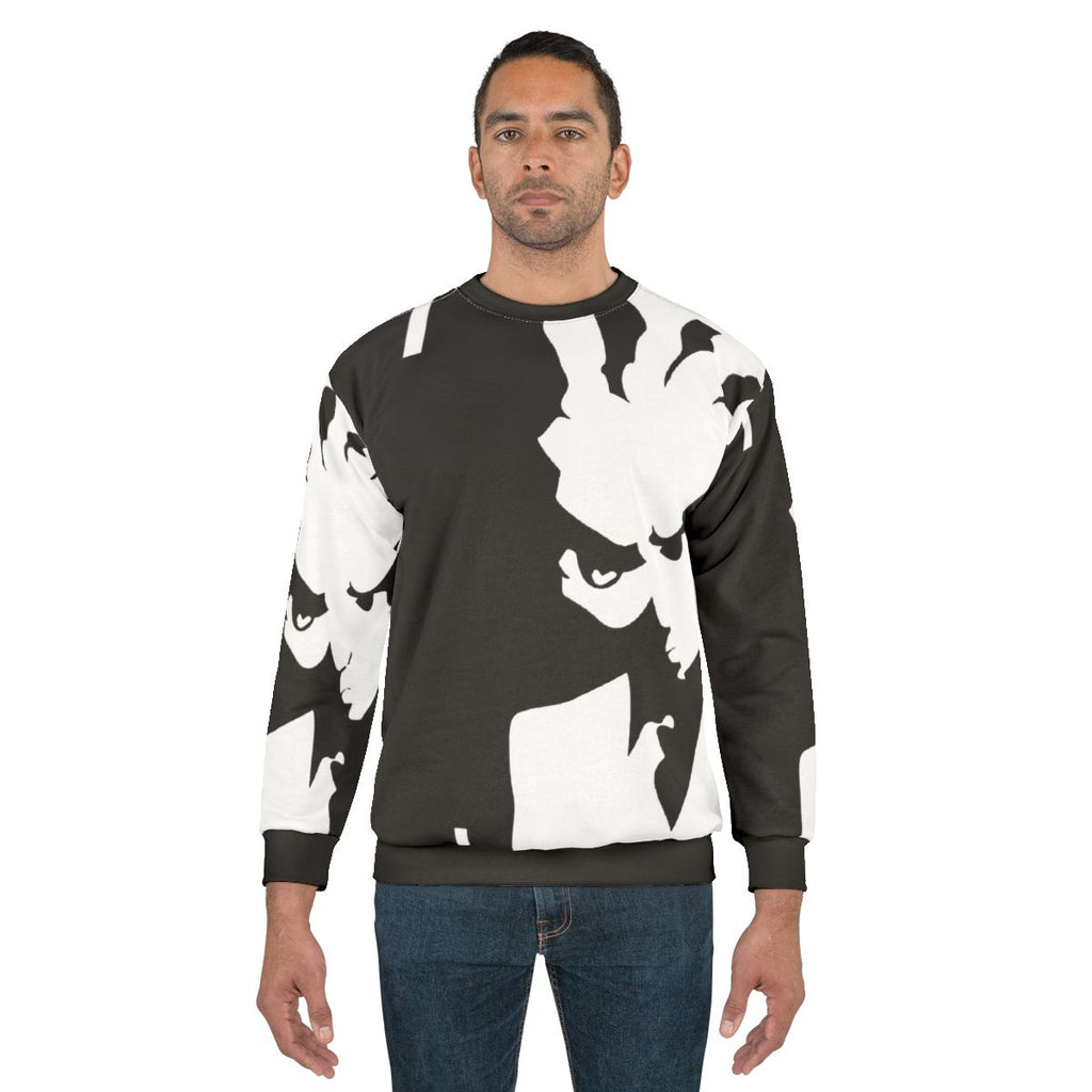 Riley Freeman from 'The Boondocks' graphic printed on black sweatshirt