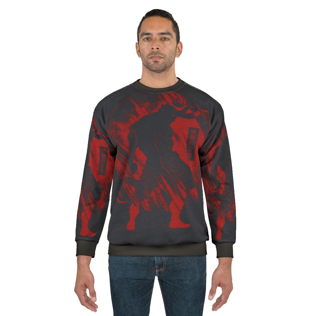 Hellboy inspired sweatshirt with The Boy From Hell design