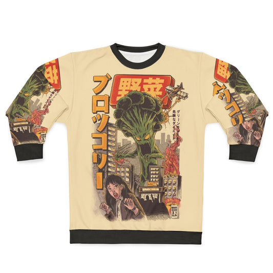 Broccoli monster kaiju anime design sweatshirt