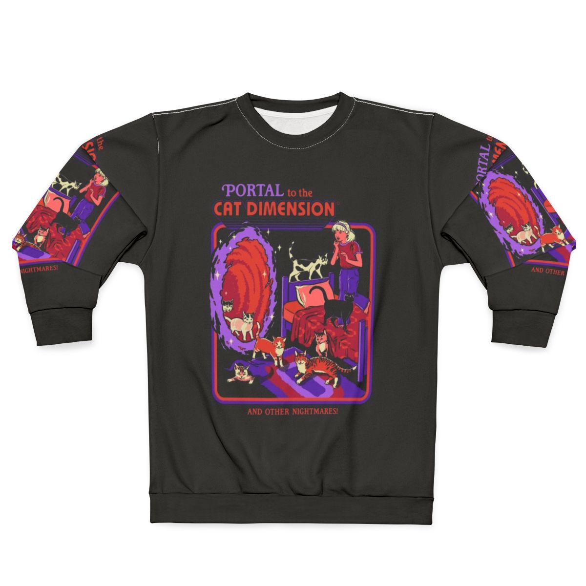 Cat Dimension Sci-Fi Retro Sweatshirt