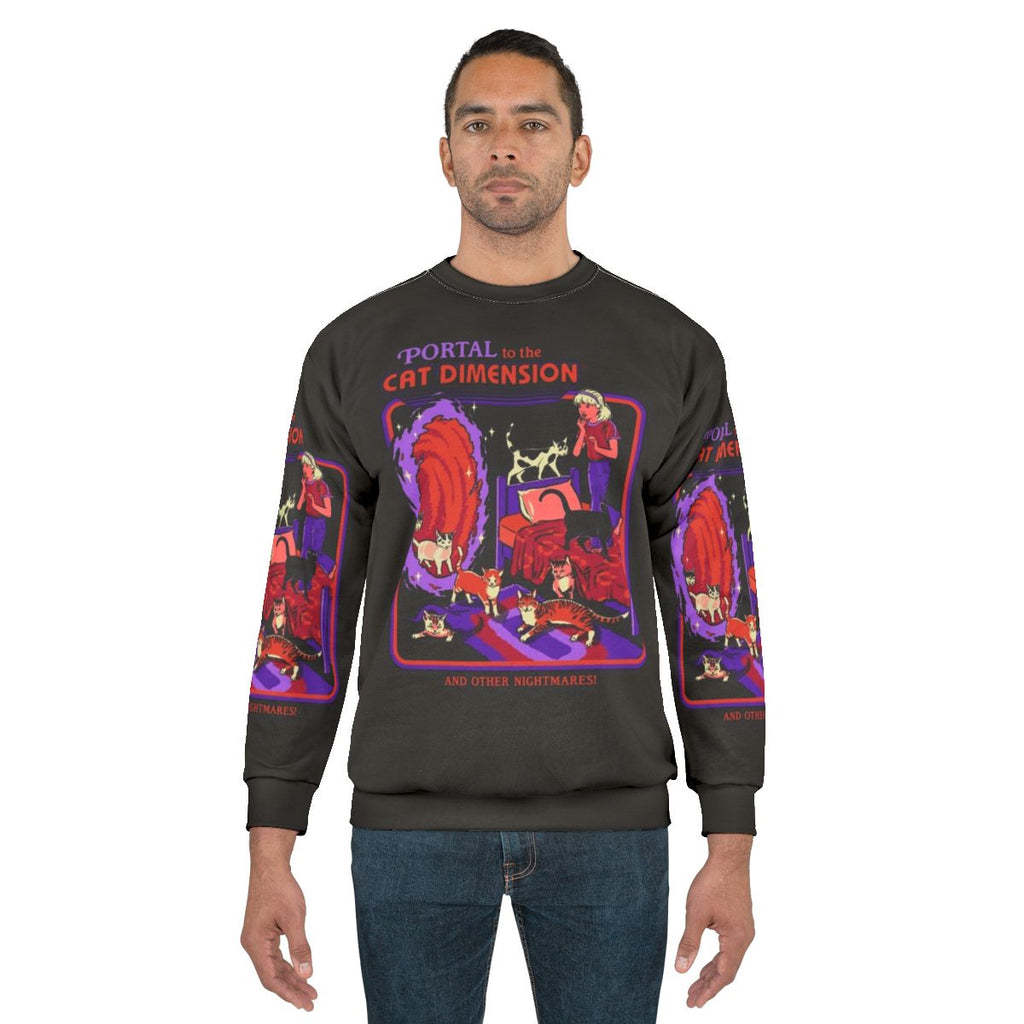 Cat Dimension Sci-Fi Retro Sweatshirt