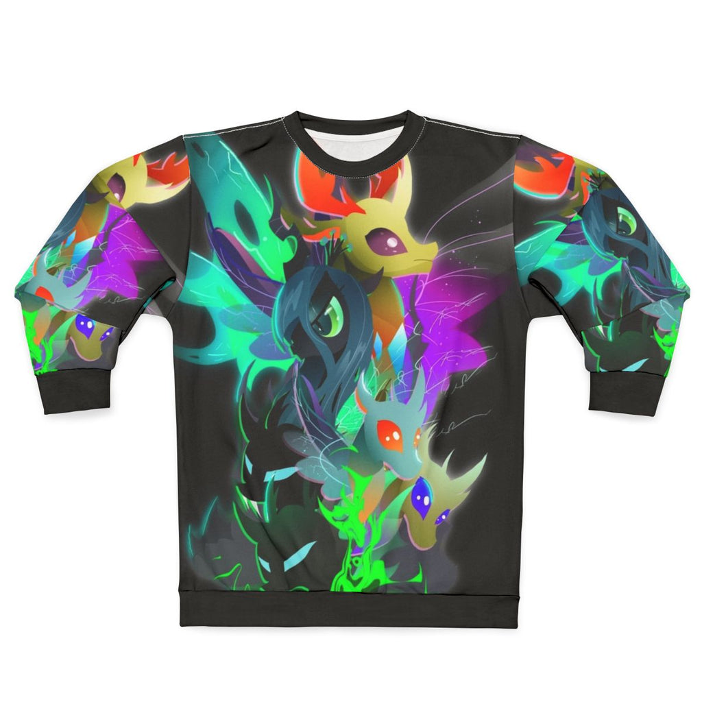The Changeling Queen and King Sweatshirt featuring characters from My Little Pony: Friendship is Magic